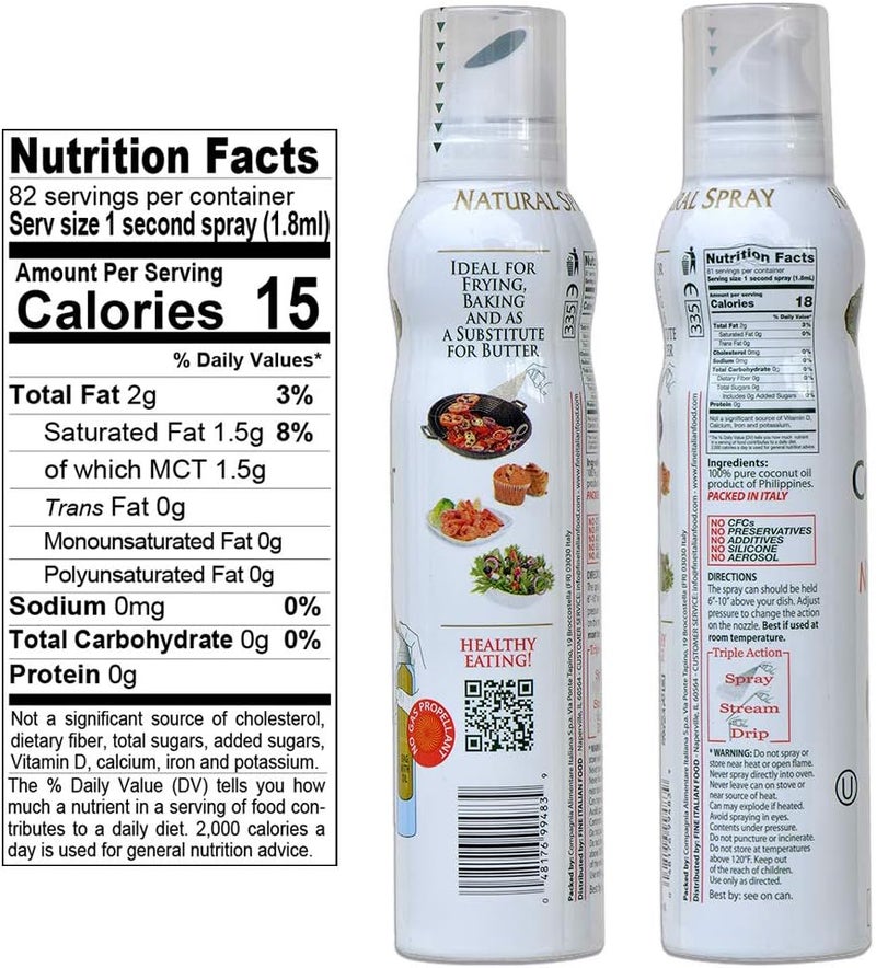 Mantova 100% Pure Liquid Coconut Oil Spray - 5 oz - Image 2